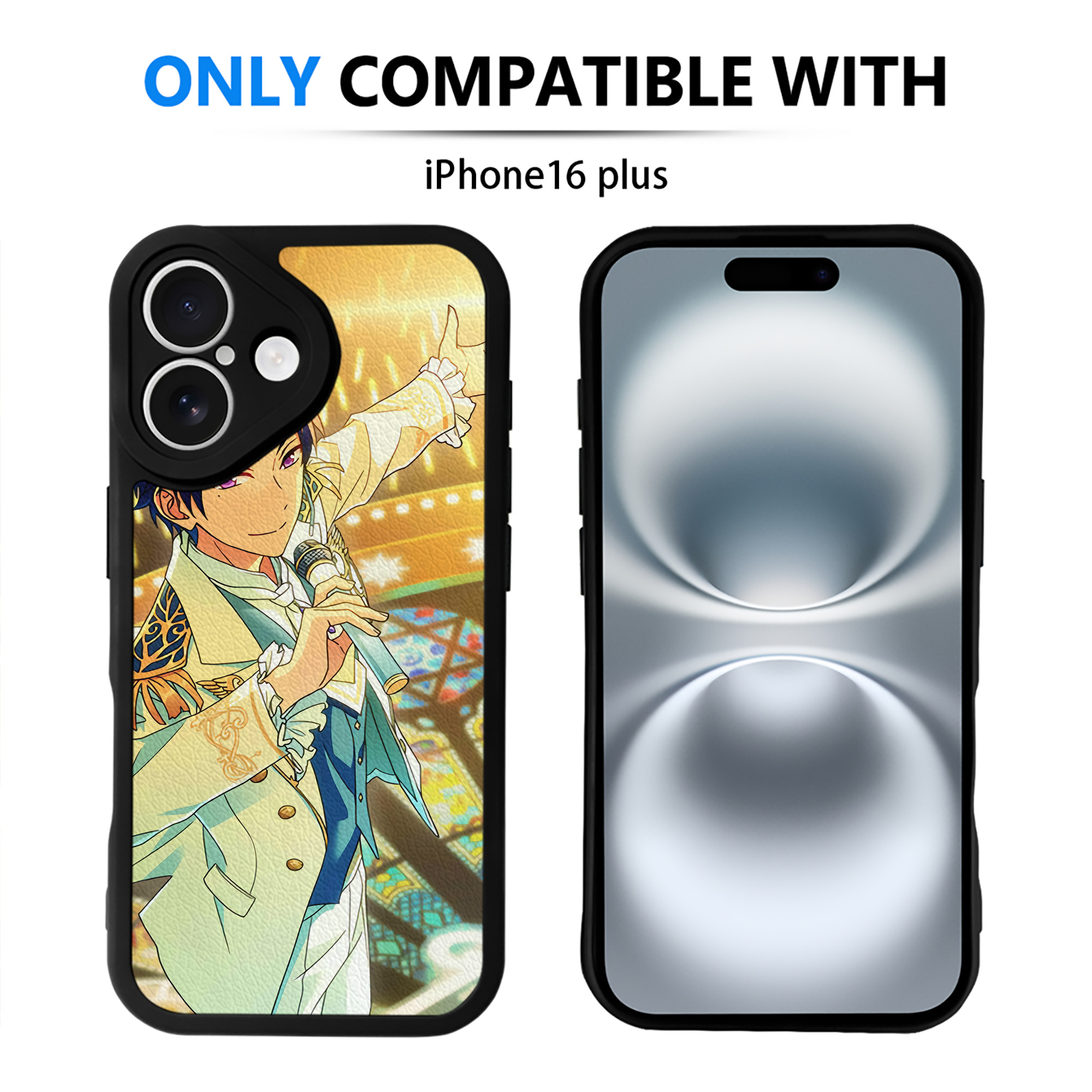 （画像用） あんさんぶるスターズ! Ensemble Stars 【iPhone 16シリーズ対応】シリコンスマホケース（レザー調） 材質：シリコン